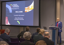 Cllr Lewis Herbert gives speech at GCP's Annual Conference