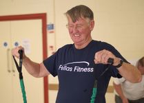 Older man exercising