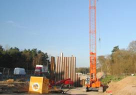 Activity at the River Lark bridge