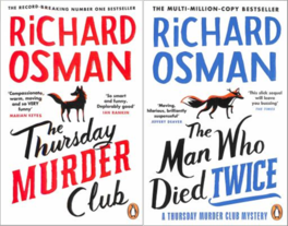 Front covers of two Richard Osman books