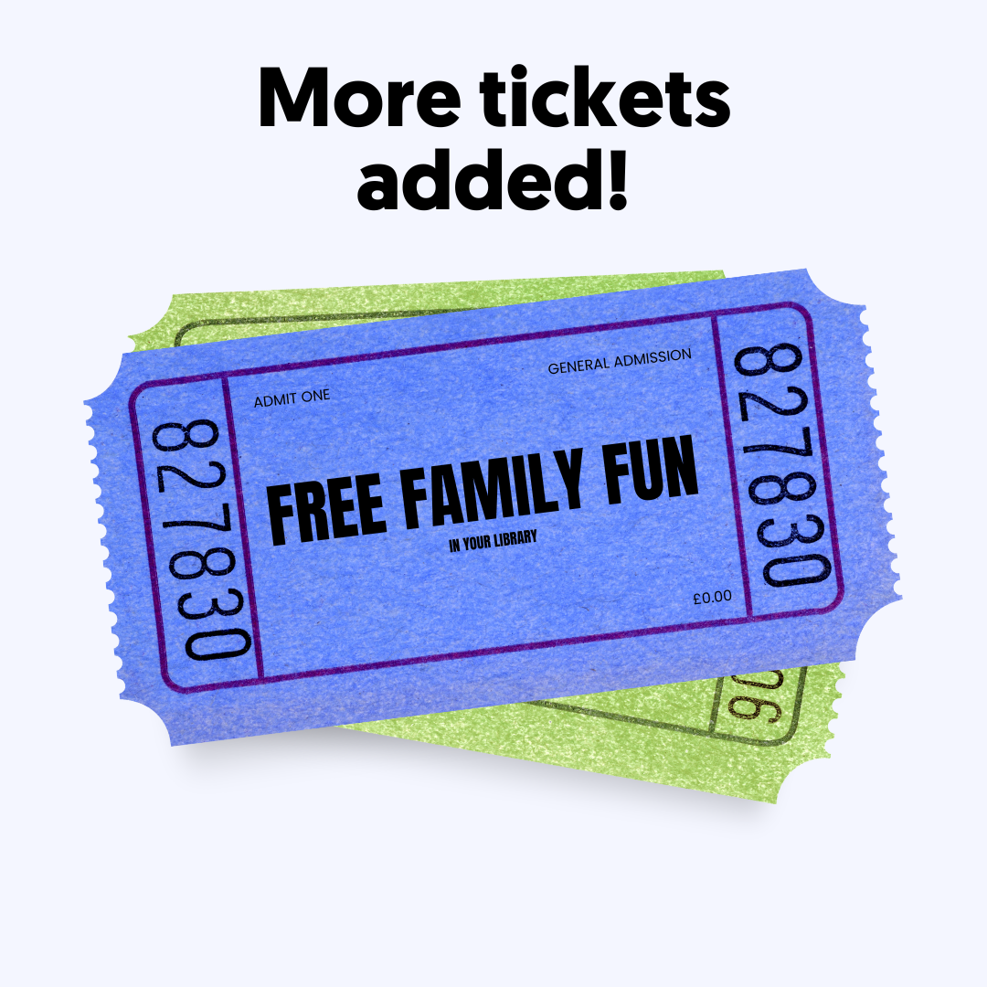 Image of tickets with text more tickets added