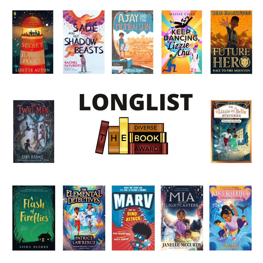 Diverse Book Awards children's longlist - images of book covers