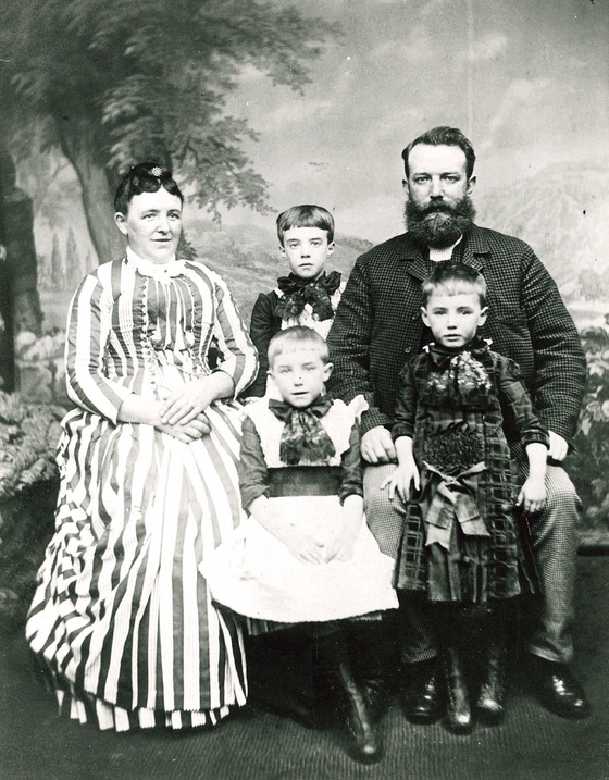 Image of a Batley family in the 19th century