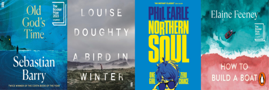 Front covers of 4 books