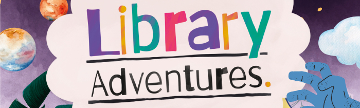 Bulletin Header, Library Adventures Logo