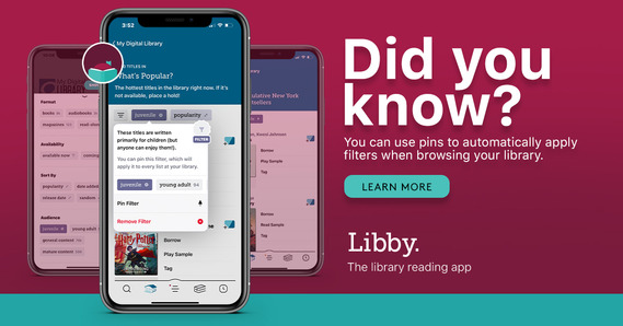 Libby Did you know promotion image showing filtering by age appropriatebess