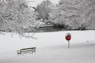 Raphaels Park in snow by Kirsty Tourick