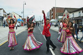Bollywood Dancers performing at Victoria Road Street Party
