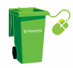 green bin with mouse
