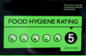 Food hygiene ratings sign