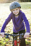 young child on bike