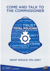 Talk to the Commissioner poster