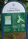 Lawns Park sign