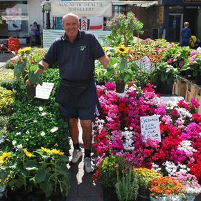 Romford Market Garden Living plant stall