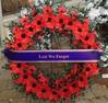 Lest we forget poppy wreath