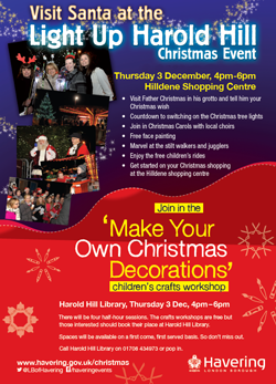 Light Up Harold Hill 2015 poster