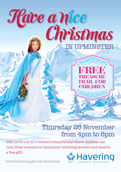 Upminster Christmas lights poster 2015