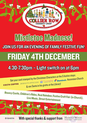 Collier Row Christmas lights 2015 poster