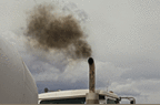 lorry with fumes
