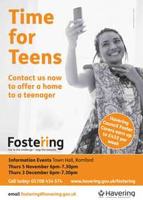 time for teens girl fostering poster