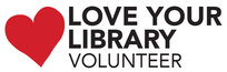 Love your library volunteer logo