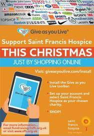 Saint Francis Hospice give as you live poster