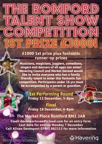 Romford Talent Show 2015 poster