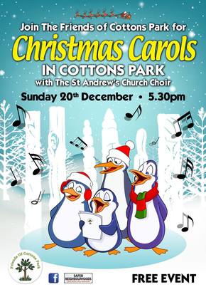 Friends of Cottons Park Carols Poster 2015