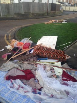 Brooklands Close fly-tipping
