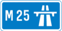 M25 sign