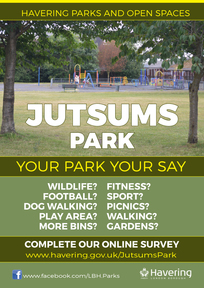 Jutsums Park consultation poster