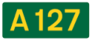 A127 road sign