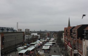 Romford Market birds eye view