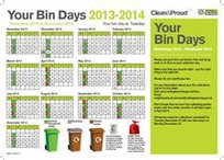 Bin calendar