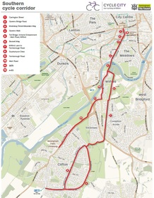 southern corridor map