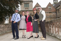 people in 1940's dress