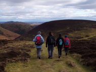 Walkers on the Long Mynd
