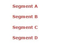 Segment A Segment B Segment C Segment D
