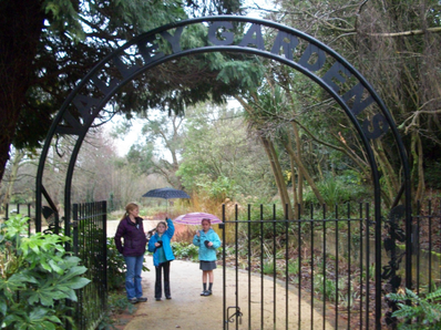 Park with people walking
