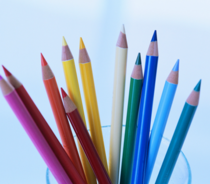 Photograph of colouring pencils