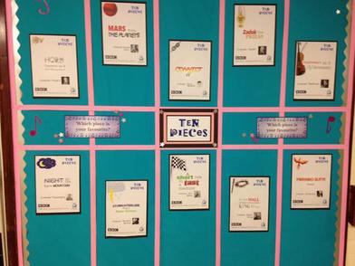 Ten Pieces Display Board