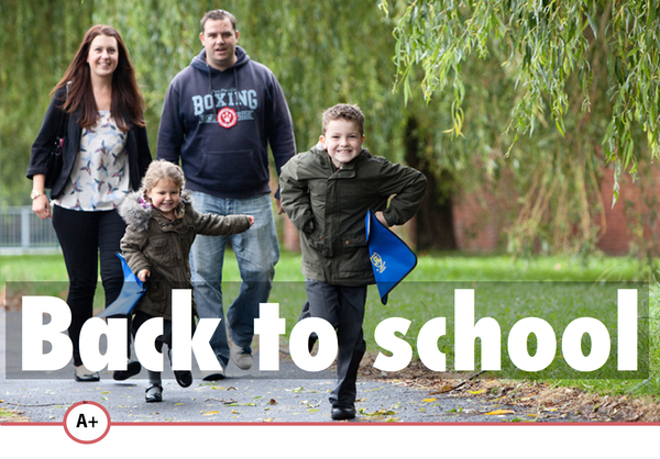 Children going back to school as new term starts