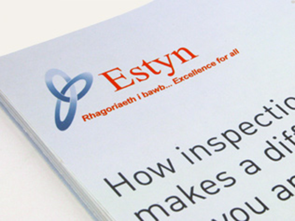 Estyn logo different