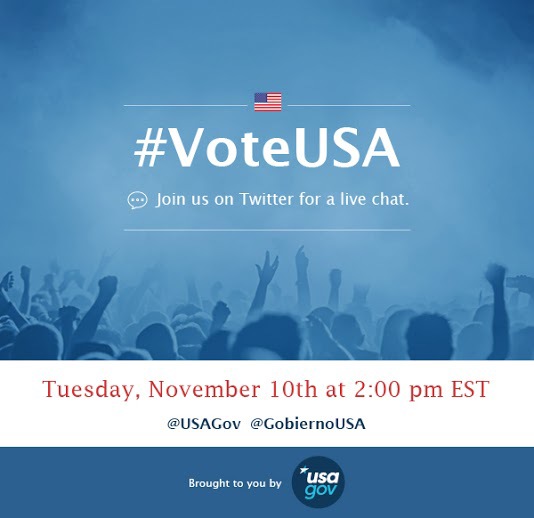 Tweet #VoteUSA for questions or to follow the conversation