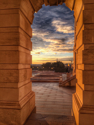 Sunset over the Mall January 2014