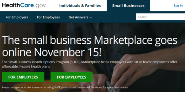 The Affordable Care Act Small Business Health Options Program (SHOP) Healthcare Marketplace
