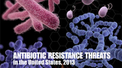Portion of cover to the 2013 Antibiotic Resistance Threats Report