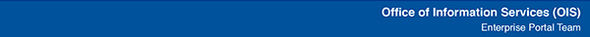 Enterprise Portal | Office of Information Services Footer