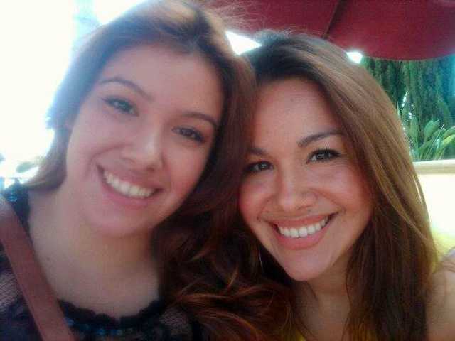 Alejandra and her sister Mayra