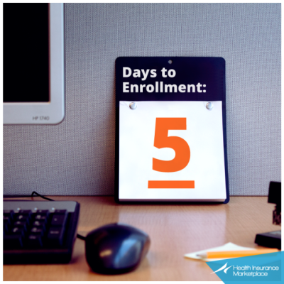 5 days until Open Enrollment in the Marketplace